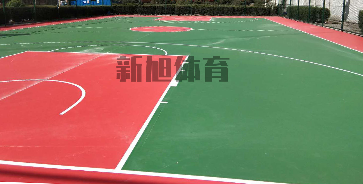 舊硅pu籃球場(chǎng)鏟除翻新