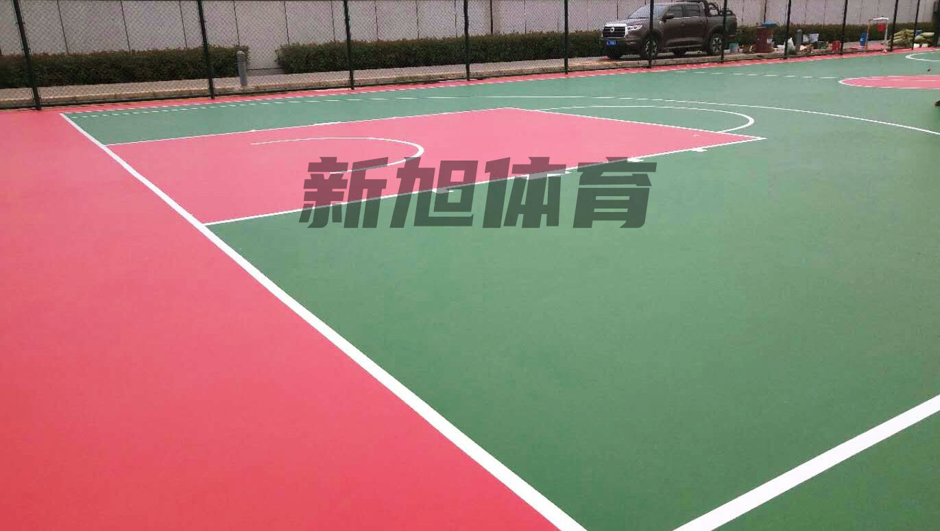 硅pu籃球場(chǎng)施工不固化處理